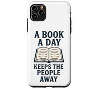 Un Libro al día Mantiene alejada a la Gente introvertida Divertida Carcasa para iPhone 11 Pro MAX