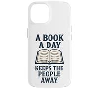 Un Libro al día Mantiene alejada a la Gente introvertida Divertida Carcasa para iPhone 14