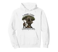 Un Libro al día Mantiene la Realidad lejos Bigfoot Mothman Reader Sudadera con Capucha