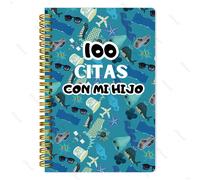 Un libro de registro de 100 fechas para e : grabando historias de , publicando fotos, con un total de 52 a 104 páginas, que mide 5.5 X 8.3 pulgadas