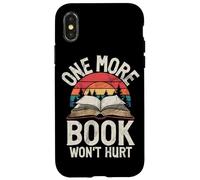 Un libro más no hará daño al lector de lectura de libros retro Bookworm Carcasa para iPhone X/XS