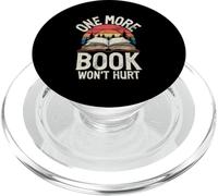 Un libro más no hará daño al lector de lectura de libros retro Bookworm PopSockets PopGrip para MagSafe
