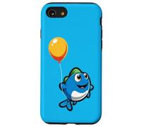 Un Lindo pez Vuela con un Globo. pez Volador Carcasa para iPhone SE (2020) / 7/8