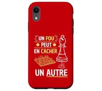 Un Loco puede Ocultar Otro - Ajedrez Humor Juego Carcasa para iPhone XR