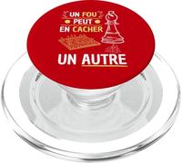 Un Loco puede Ocultar Otro - Ajedrez Humor Juego PopSockets PopGrip para MagSafe