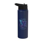 Un look into the Future Dragón Futurista SciFi Design Stainless Steel Insulated Water Bottle