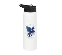 Un look into the Future Dragón Futurista SciFi Design Stainless Steel Insulated Water Bottle