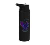 Un look into the Future Dragón Futurista SciFi Design Stainless Steel Insulated Water Bottle