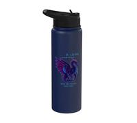Un look into the Future Dragón Futurista SciFi Design Stainless Steel Insulated Water Bottle