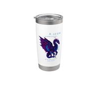 Un look into the Future Dragón Futurista SciFi Design Vaso térmico de acero inoxidable de doble pared