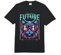 Un Look into The Future Gato futurista diseño Scifi Cat Comfort Colors Adult Heavyweight T-Shirt