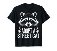 Un mapache adopta un gato callejero Camiseta
