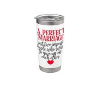 Un matrimonio perfecto | Aniversario Vaso térmico de acero inoxidable de doble pared