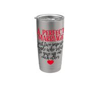 Un matrimonio perfecto | Aniversario Vaso térmico de acero inoxidable de doble pared