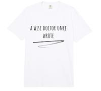 Un médico Sabio escribió una Vez, Divertido médico de Escritura a Mano Comfort Colors Adult Heavyweight T-Shirt