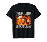 Un millón de cervezas por favor divertido Gen Z bebiendo novedad meme Camiseta