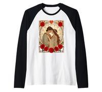 Un Momento Significado Solo para Nosotros Ilustración Art Nouveau Romántica Camiseta Manga Raglan