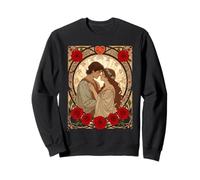 Un Momento Significado Solo para Nosotros Ilustración Art Nouveau Romántica Sudadera