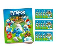 Un mundo mágico todo de azul Cromos 2024 (en español) LSPTFS (Album vacío (sin cromos ni sobres) + 15 sobres)