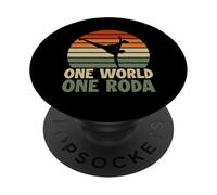 Un Mundo, una roda Capoeira PopSockets PopGrip Adhesivo