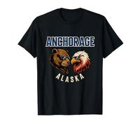 Un Oso y un águila en Gafas de Sol Funny Anchorage Alaska Camiseta