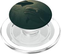 Un ovni de ballena sorprendido, divertido encuentro de ciencia ficción alienígena vintage PopSockets PopGrip para MagSafe