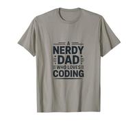 Un Padre Nerd Que ama la Vida de Programador de codificación Camiseta