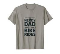 Un Padre Nerd Que ama los Paseos en Bicicleta Camiseta