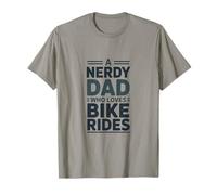 Un Padre Nerd Que ama los Paseos en Bicicleta Camiseta