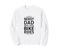 Un Padre Nerd Que ama los Paseos en Bicicleta Sudadera