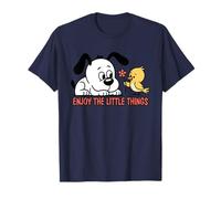 Un pájaro lindo le da una flor a un cachorro - Cartoon Art 2 - Fan Fun Camiseta