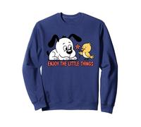 Un pájaro lindo le da una flor a un cachorro - Cartoon Art 2 - Fan Fun Sudadera