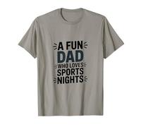 Un papá Divertido Que ama Las Noches Deportivas Día del Padre Camiseta