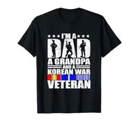 Un papá un abuelo y un abuelo veterano de la guerra de Corea Camiseta