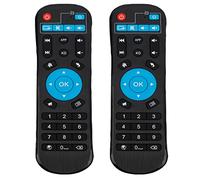 Un Paquete de 2 Mando a Distancia Reemplazo adaptar por MXQ Pendoo TV Box T95V Pro, T95U Pro, T95W Pro, X88 Pro 10, TX3, R69, T95, V88, T95X, X96, T95N, H96 Pro, T95Z Plus, T95K Pro