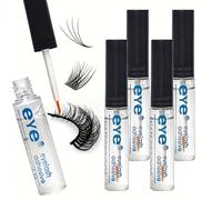 Un paquete de 4 pegamentos para pestañas impermeables, fuertes, invisibles, transparentes y , para todo tipo de