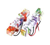 Un paquete de 5 pastillas de bajo con 5 imanes Alnico y una carcasa sellada con cera, reducción de ruido, con patrón de mármol, reemplazo de guitarra de bajo ruido y alta salida