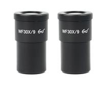 Un par 2 uds 10X 20X WF10X/23 WF10X/20 WF20X/10 WF30X/9 lente de campo amplio for microscopio Trinocular estéreo Repuestos para microscopios de laboratorio