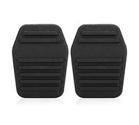 Un par de almohadillas para pedal de embrague de coche, cubierta para pedal de embrague de goma,color negro