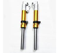 Un Par De Amortiguadores Horquilla Delantera para Motocicleta 365 Mm Y 26, Piezas Suspensión para Jog JOG50 JOG90 50 90 50cc 90cc(Yellow)