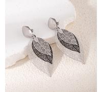 Un Par de Aretes de Clip para Mujer, Hipoaergénicos y Sin Perforación, Aretes Colgantes Elegantes y Modernos, Ideales para Uso Diario