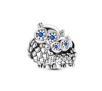 Un par de búhos Charm, Charm para pulsera, compatible con Pandora Bracelet Neckalce