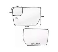 (Un par de calor) Se aplica a Ford F-150 F150 2011-2014 Pickup con calefacción, espejo lateral derecho