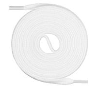 Un par de cordones Monte Swiss © Premium, 100% algodón, resistentes a roturas, 7 mm de ancho, entre 45 y 200 cm de longitud, Unisex, Weiß, 150 cm
