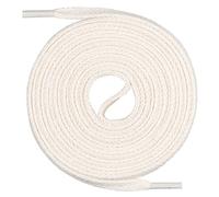 Un par de cordones Monte Swiss © Premium, 100% algodón, resistentes a roturas, 7 mm de ancho, entre 45 y 200 cm de longitud, Unisex, crudo, 150 cm