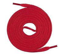 Un par de cordones Monte Swiss © Premium, 100% algodón, resistentes a roturas, 7 mm de ancho, entre 45 y 200 cm de longitud, Unisex, rojo, 75 cm