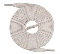 Un par de cordones Monte Swiss © Premium, 100% algodón, resistentes a roturas, 7 mm de ancho, entre 45 y 200 cm de longitud, Unisex, beige claro, 100 cm