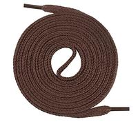 Un par de cordones Monte Swiss © Premium, 100% algodón, resistentes a roturas, 7 mm de ancho, entre 45 y 200 cm de longitud, Unisex, marrón, 100 cm