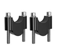 Un par de elevadores de Manillar. Abrazadera Montaje Barra Elevadora Manillar Motocicleta para WR250F WR426F YZ250F YZ125 YZ250 YZ426F YZ450F(22MM Black)