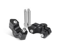 Un par de elevadores de Manillar. para R1300GS 2023- para Adventure 2024- R1300RT 2025- Montaje Adaptador Abrazadera Elevadora Manillar Motocicleta(Plata)